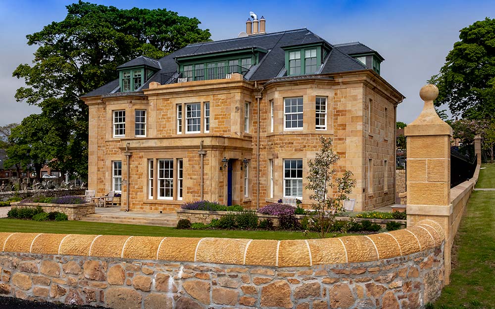 Links House at Dornoch from the front