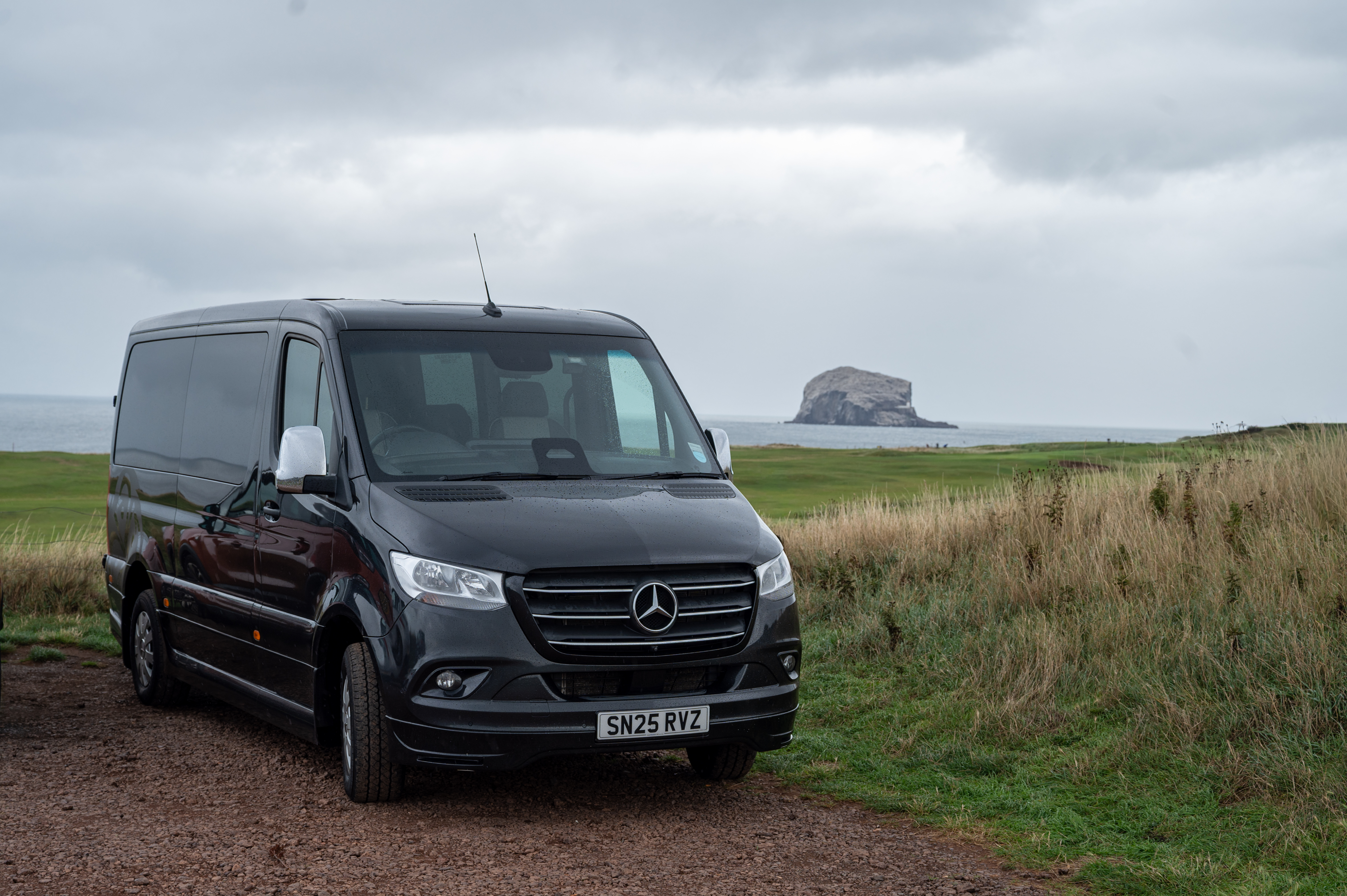 An image of a 10-seater Mercedes Sprinter